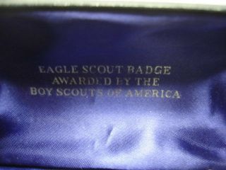Vintage Robbins Sterling Silver Eagle Scout Badge Medal in Case 3