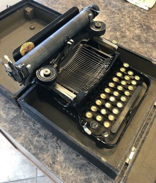 1917 Corona 3 Antique Vintage Folding Portable Typewriter W/case Cond