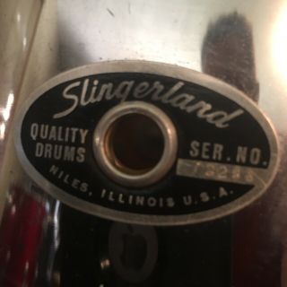 Slingerland Vintage Niles 12” X 8” Rack Tom Chrome Over Wood W/ ReRings 2