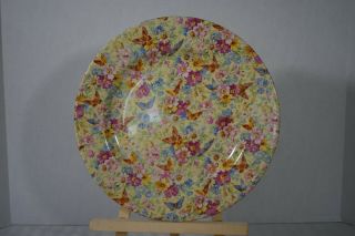 Vintage England Wade Heath Butterfly Chintz Dinner Plates Set Of 6