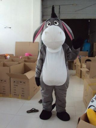Donkey Mascot Costume Suit Cosplay Party Game Dress Outfit Halloween Adult News