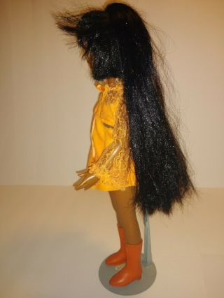 Vintage African American Crissy Doll 1968 1969 Black Hair Brown Sleep Eyes 18 