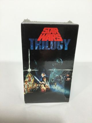 Star Wars Trilogy VHS Box Set 1988 Vintage VHS’s In Plastic - CBS/FOX 2