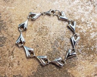 Robert Lee Morris Sterling Silver Link Bracelet 7 - 1/2 " 28.  4 Grams 5 - G2203