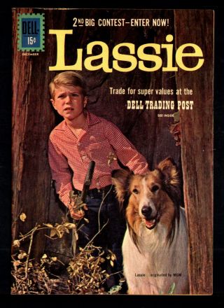 Lassie 55 Nm - 9.  2 Dell Vintage Tv Adventure Silver Age Comic (1961)