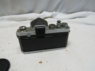 Nikon F 35mm FILM SLR camera w/ RARE F Series Nikkor - S 1:2 f=5cm Lens 6