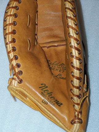 Vintage Nokona Pro - Line Baseball Glove Rare Model HTF Dave Philley 5