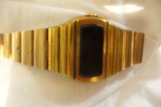 hamilton vintage led watch gold plated not for repair or parts 4