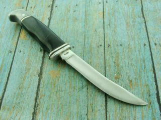 RARE VINTAGE ONE 1 LINE BUCK 105 PATHFINDER FIXED BLADE KNIFE HUNTING USA KNIVES 3