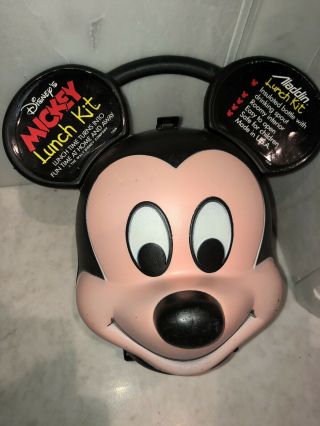 Vintage Mickey Mouse Lunch Box/kit Vintage
