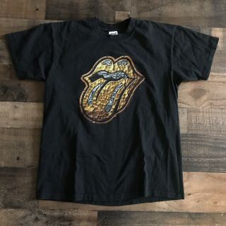 1997 Vtg The Rolling Stones Bridges To Babylon Tour Black T - Shirt Large 2 - Sided