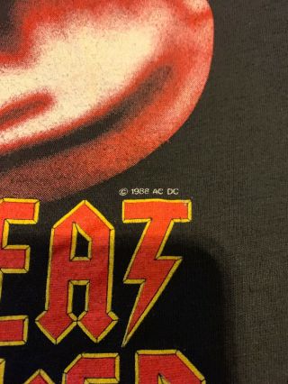 Vintage 1988 AC/DC Heat Seeker World Tour Shirt XL Large Angus Young 3