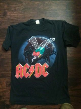 Vintage 1985 Ac/dc Fly On The Wall Tour Shirt
