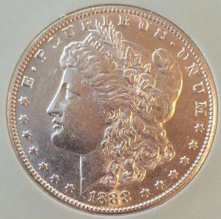 Very Rare Ms/bu 1888 S Morgan Silver Dollar Estate $1