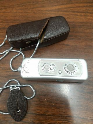 Vintage Minox Wetzlar Subminiature Spy Camera / With Leather Case / Not