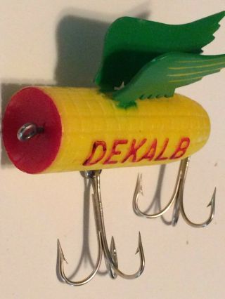 Fred Arbogast DeKalb Seed Corn Winged Ear Vintage Fishing Lure De Kalb 3