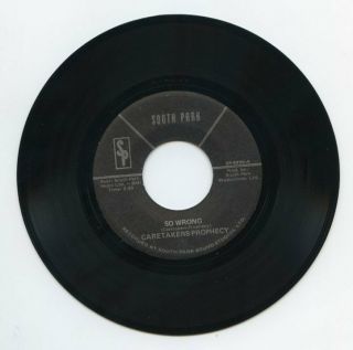 Caretakers Prophecy | So Wrong / People | South Park Records Rare Psych Funk 45