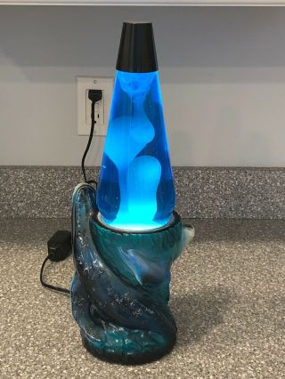 Vintage 1990s “seamore” Whale Ceramic Lava Lamp - Rare
