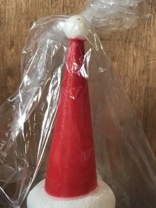 Vintage Union Products Christmas Santa Head Blow Mold Light - Up 3