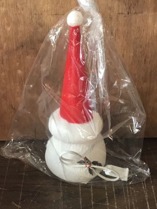 Vintage Union Products Christmas Santa Head Blow Mold Light - Up 5