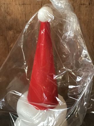Vintage Union Products Christmas Santa Head Blow Mold Light - Up 7