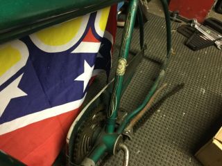 roadmaster bicycle rare green color 1950s 26 inch has chain 2