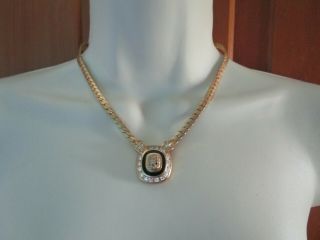 Christian Dior Repair Defect Rhinestone Vintage Necklace
