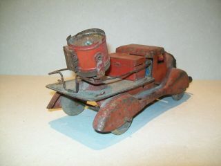 Vintage Pressed Steel 1930 ' s Marx Spotlight Truck - 9.  5 