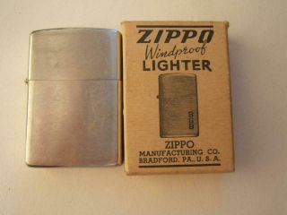 Vintage Windproof Zippo Cigarette Lighter W/ Box
