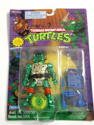Teenage Mutant Ninja Turtles Warrior Metalhead Michaelangelo 1995 Ultra Rare Nos