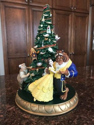 Danbury Beauty And The Beast Christmas Tree Figurine Rare