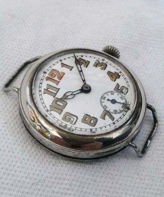 GENTS Trench watch Wristwatch WW1 (FULL ORDER) Cylinder. 2