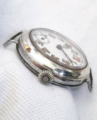 GENTS Trench watch Wristwatch WW1 (FULL ORDER) Cylinder. 3