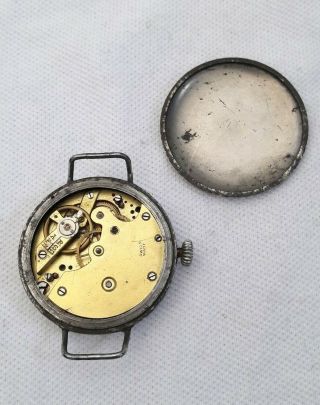 GENTS Trench watch Wristwatch WW1 (FULL ORDER) Cylinder. 6