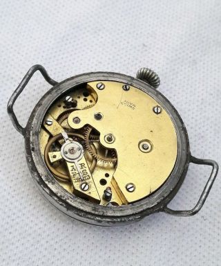 GENTS Trench watch Wristwatch WW1 (FULL ORDER) Cylinder. 7