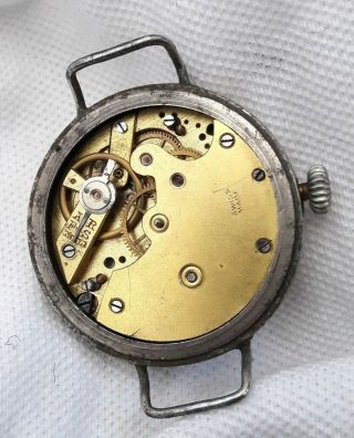 GENTS Trench watch Wristwatch WW1 (FULL ORDER) Cylinder. 8