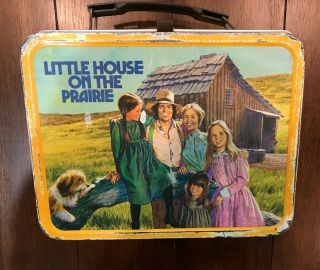 Little House On The Prairie Vintage Metal Lunch Box W/thermos 1978 C7 - 8