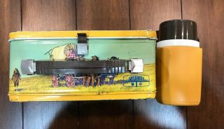 LITTLE HOUSE ON THE PRAIRIE Vintage Metal Lunch Box w/Thermos 1978 C7 - 8 7