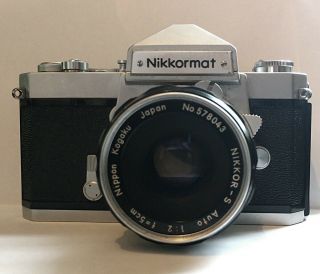 Vintage Nikon Nikkormat FS 35MM SLR Camera with rare NIKKOR - S 5cm Lens 2