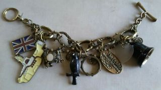 VTG RARE The Beatles Lucky Brand YELLOW SUBMARINE Collectible Charm Bracelet 4