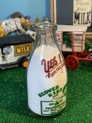 Klover Kist • Baker,  Oregon • Carl Waltz • Vintage Milk Bottle 2