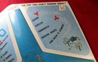 Ohio Art HIYO Blue Boomerang Frisbee Toy - MIP - Vintage - RARE 3