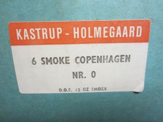 6 Vintage Kastrup Holmegaard Denmark 13oz Smoke Copenhagen Cocktail Glasses 2