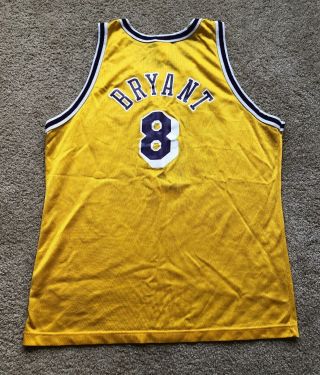 Vtg Los Angeles Lakers NBA Champion Kobe Bryant 8 Home Jersey Size 44 2