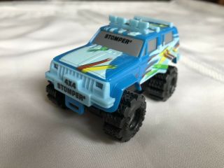 Vintage Stomper Light And Dark Blue With Color Accents,  4x4 Truck.  Wheels Work