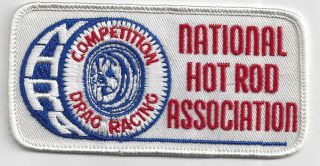Nhra Competition Drag Racing Patch 4 - 3/4 " Long 2 - 1/4 High Embroidered Vintage