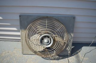 Vintage Rare General Electric FIIW3 20  window all Metal Fan With Side Panels 2
