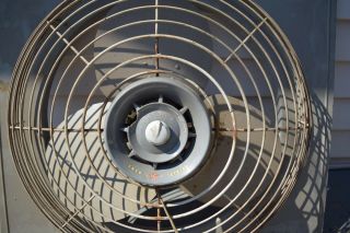 Vintage Rare General Electric FIIW3 20  window all Metal Fan With Side Panels 3