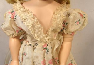 VINTAGE 1950 ' S TAGGED MADAME ALEXANDER CISSY DOLL LONG PEIGNOIR DRESSING GOWN 2