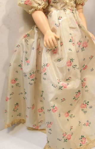 VINTAGE 1950 ' S TAGGED MADAME ALEXANDER CISSY DOLL LONG PEIGNOIR DRESSING GOWN 3